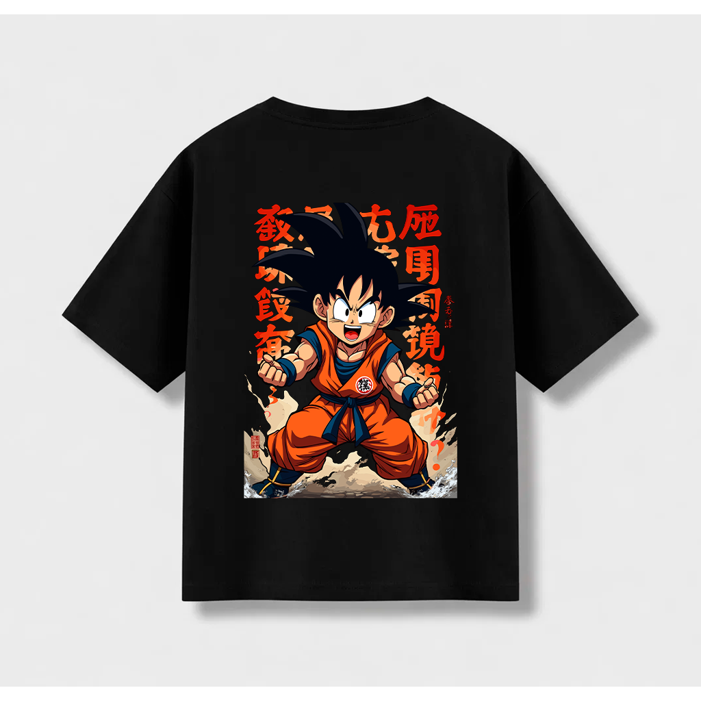 Remera Oversize Son Goku Niño