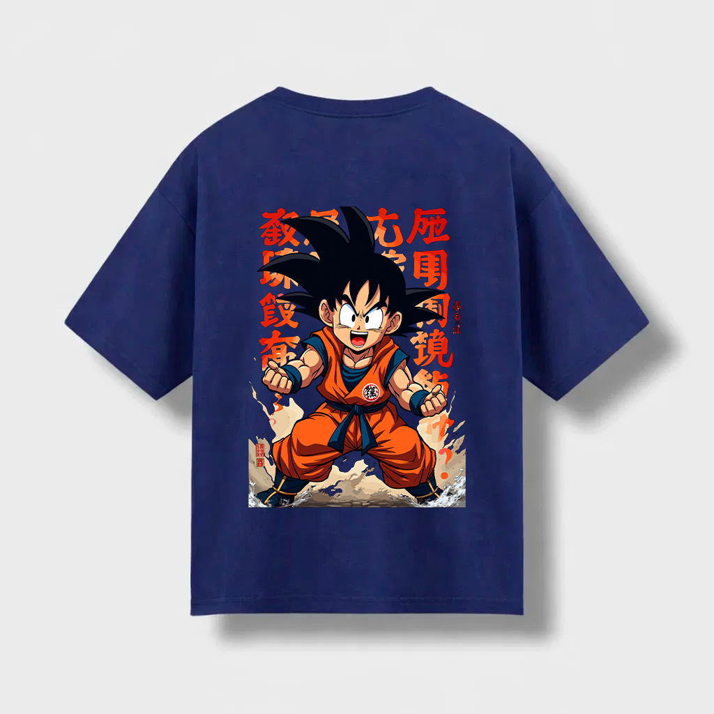 Remera Oversize Son Goku Niño