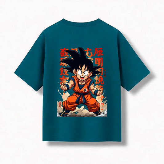 Remera Oversize Son Goku Niño