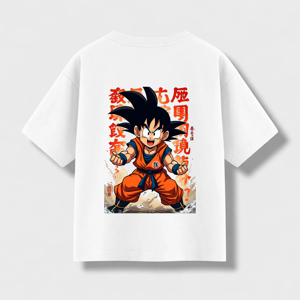 Remera Oversize Son Goku Niño