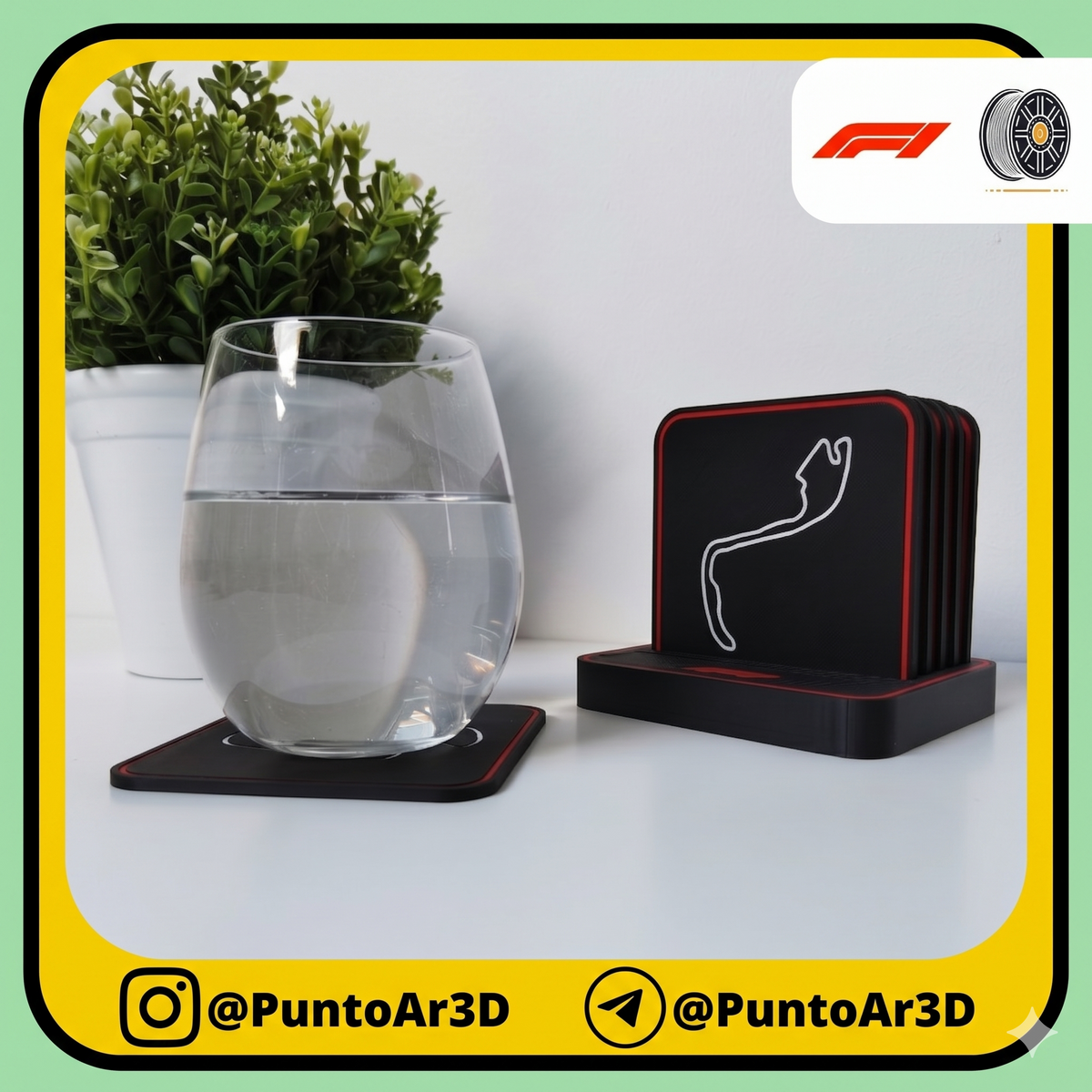 Posavasos F1 Circuitos