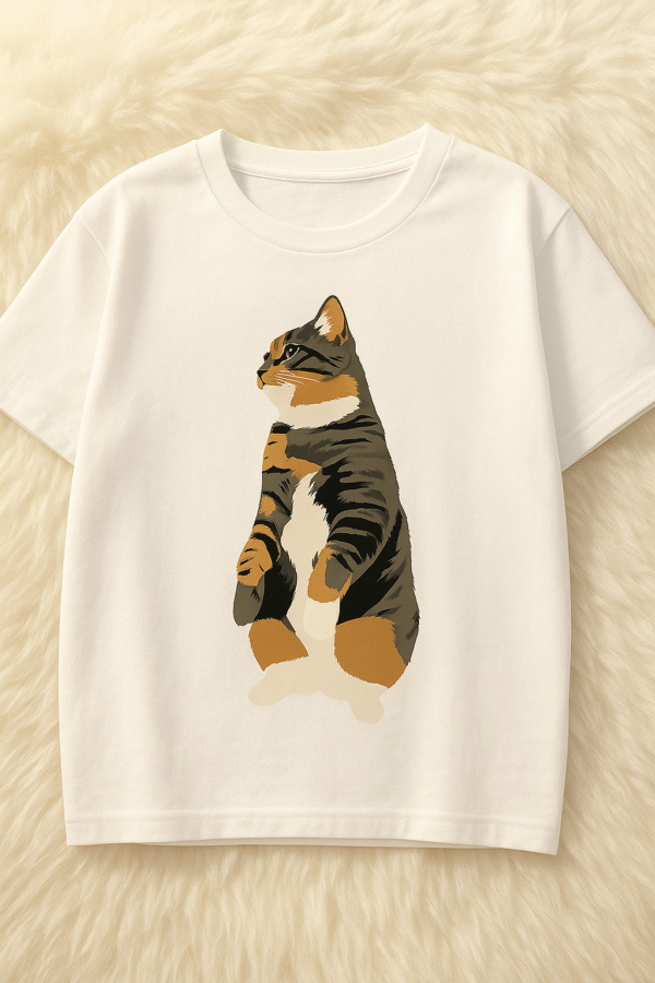 REMERA "STANDING CAT"